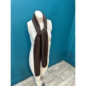 Caroline Grace Brown Cashmere Scarf